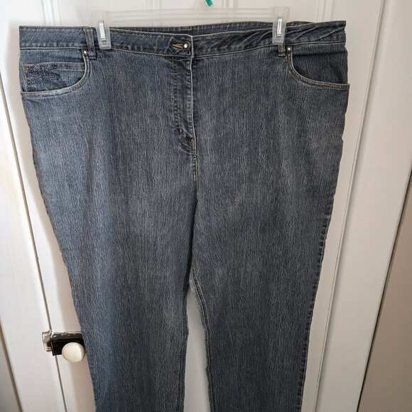 Penningtons Chicago Fit 5-Pocket Grey Denim Jeans (26W) - Picture 2 of 8